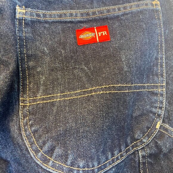 Dickies Mens Flame Resistant Jeans 36x30 Blue Denim Heavy Duty 100% Cotton Prote - Picture 16 of 16